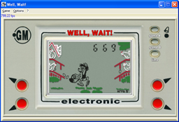 Emulator of electronic game GM-02 "Well, Wait!" (original name Nu, Pogodi!)